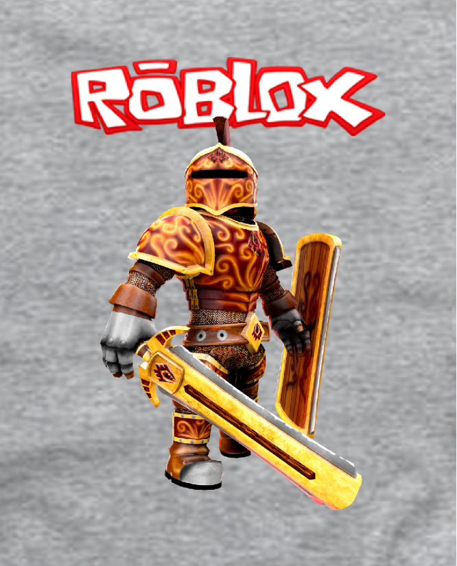 marškinėliai roblox character knight